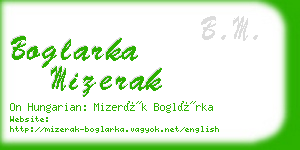 boglarka mizerak business card